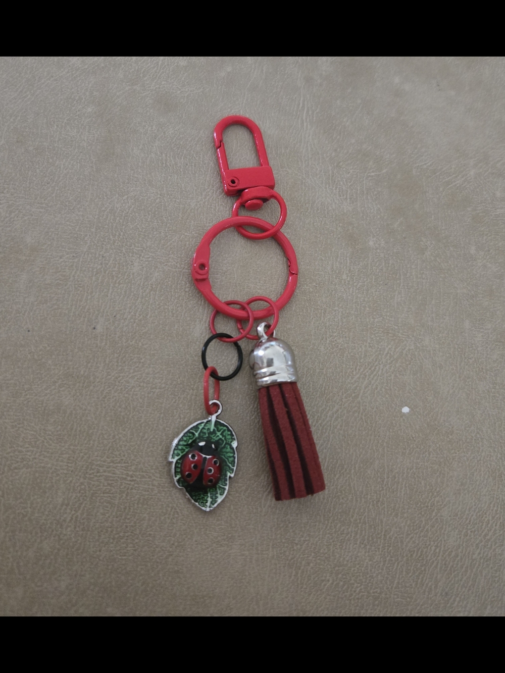 Ladybug Bag Charm